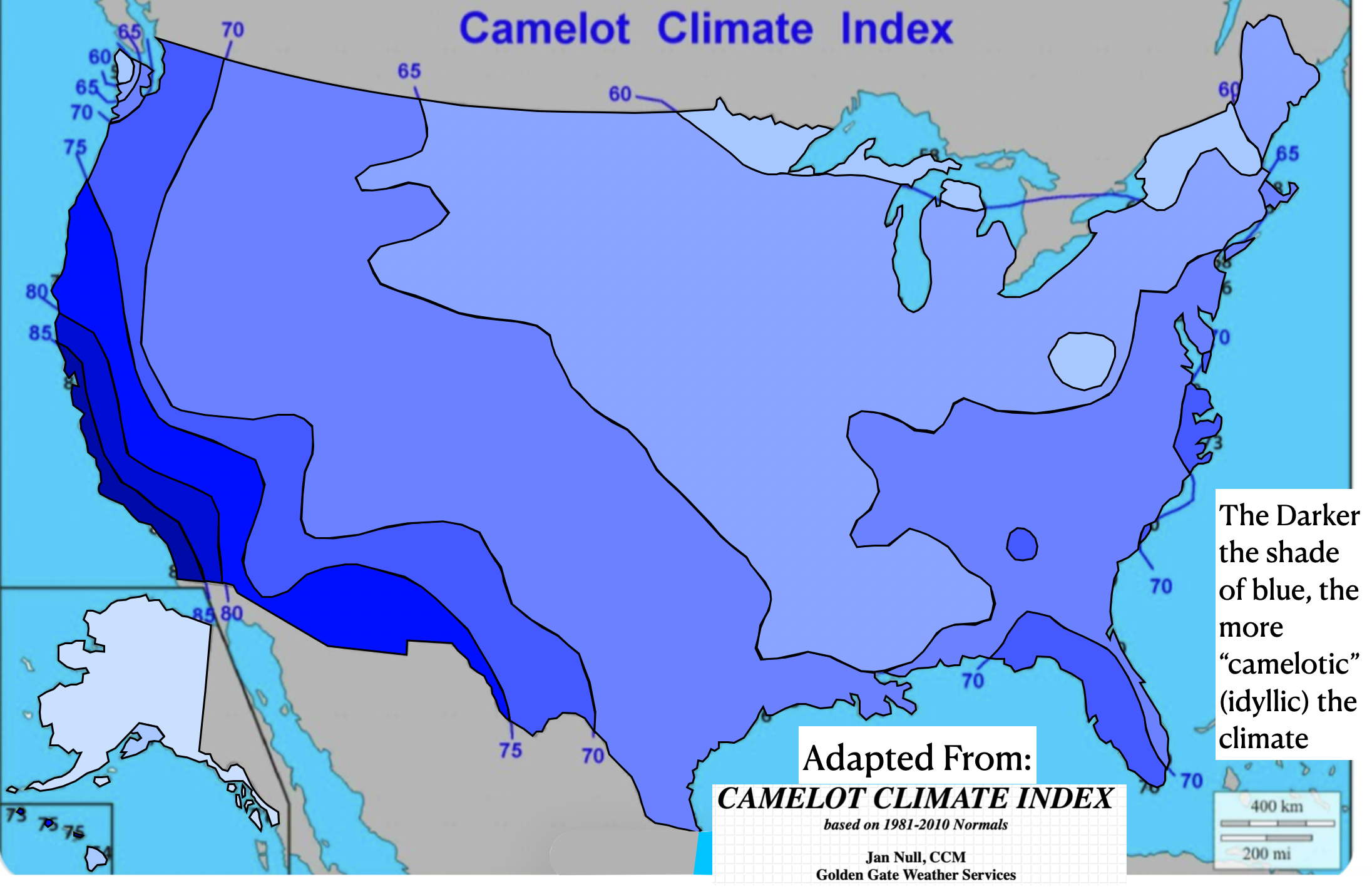The Fascinating Camelot Climate Index Map